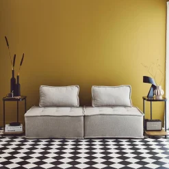 Remates de sofá vintage de metal, tapa de cristal, decoración madera, set de 2