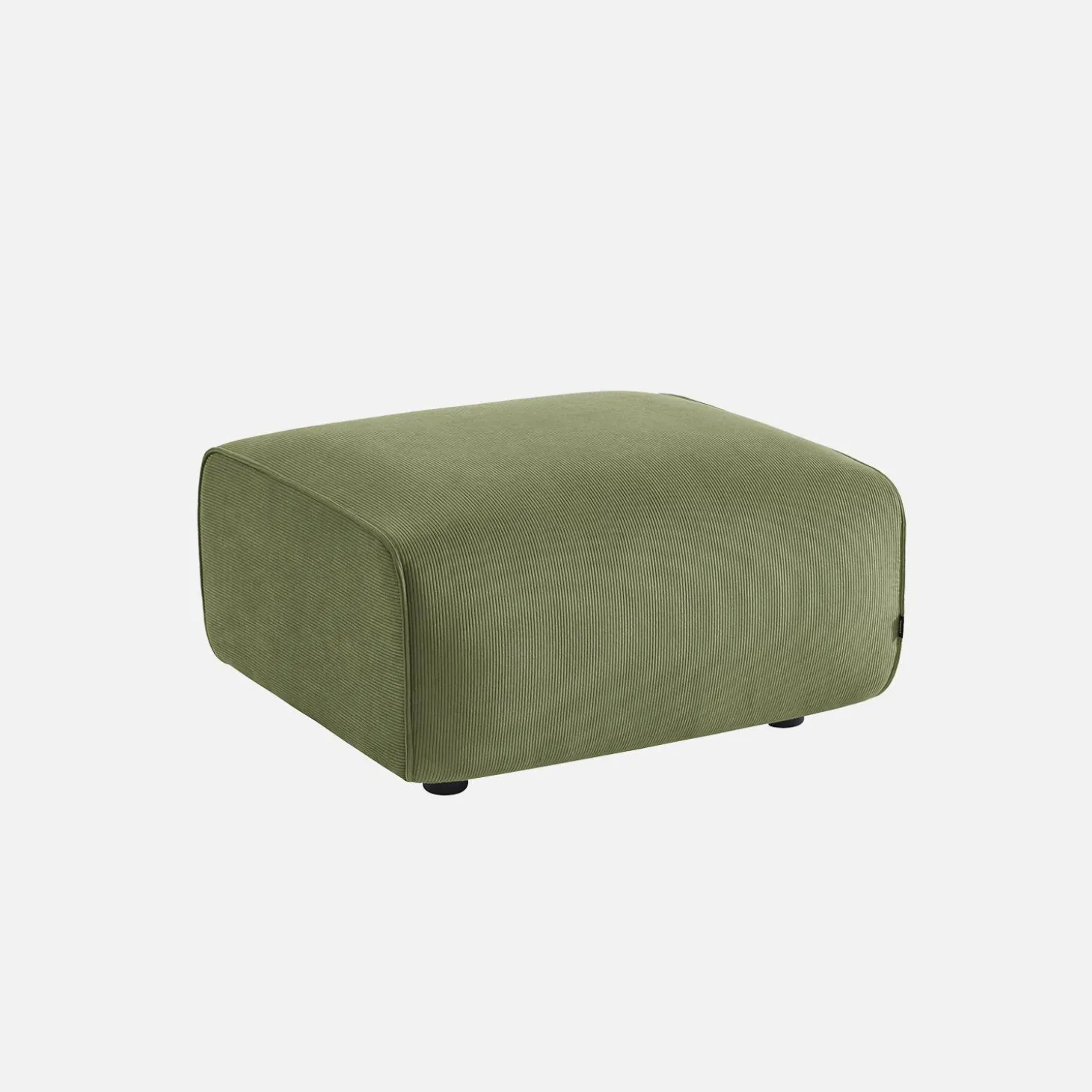 Reposapiés para sofá Wallas terciopelo de pana fina, 2 plazas