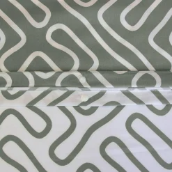 Ropa de cama de microfibra reversibles con estampado de laberinto gris, 2 plazas
