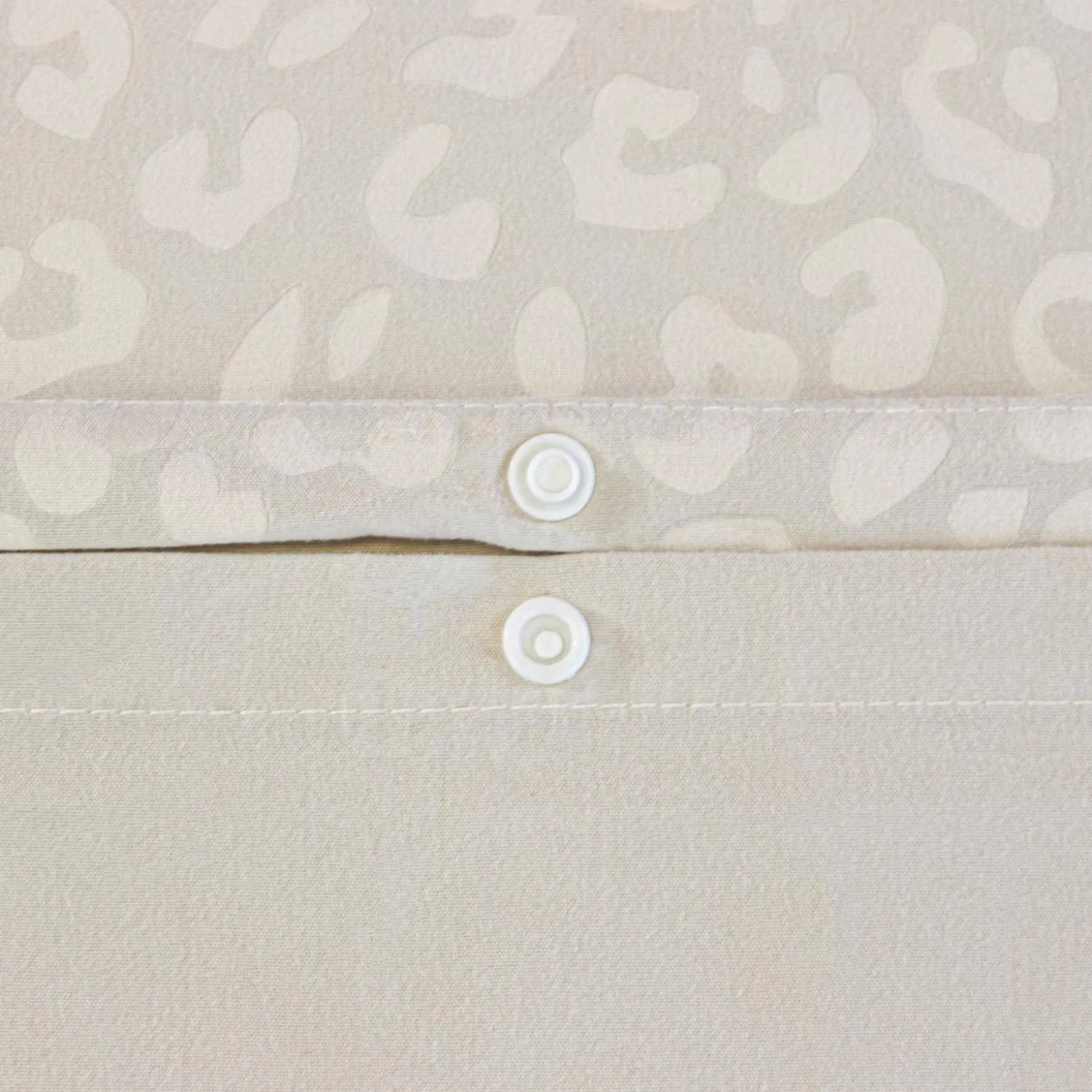 Ropa de cama de poliéster con estampado de leopardo, 2 plazas