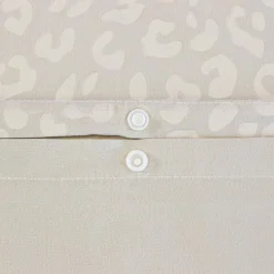 Ropa de cama de poliéster con estampado de leopardo, 2 plazas