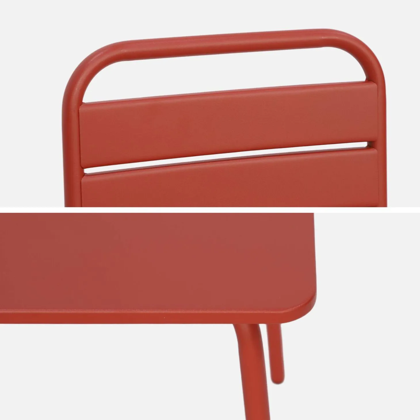 Set infantil de mesa y silla de metal con 2 sillas