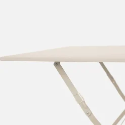 Set mesa de jardín bistró plegable de acero con 2 sillas, 70cm