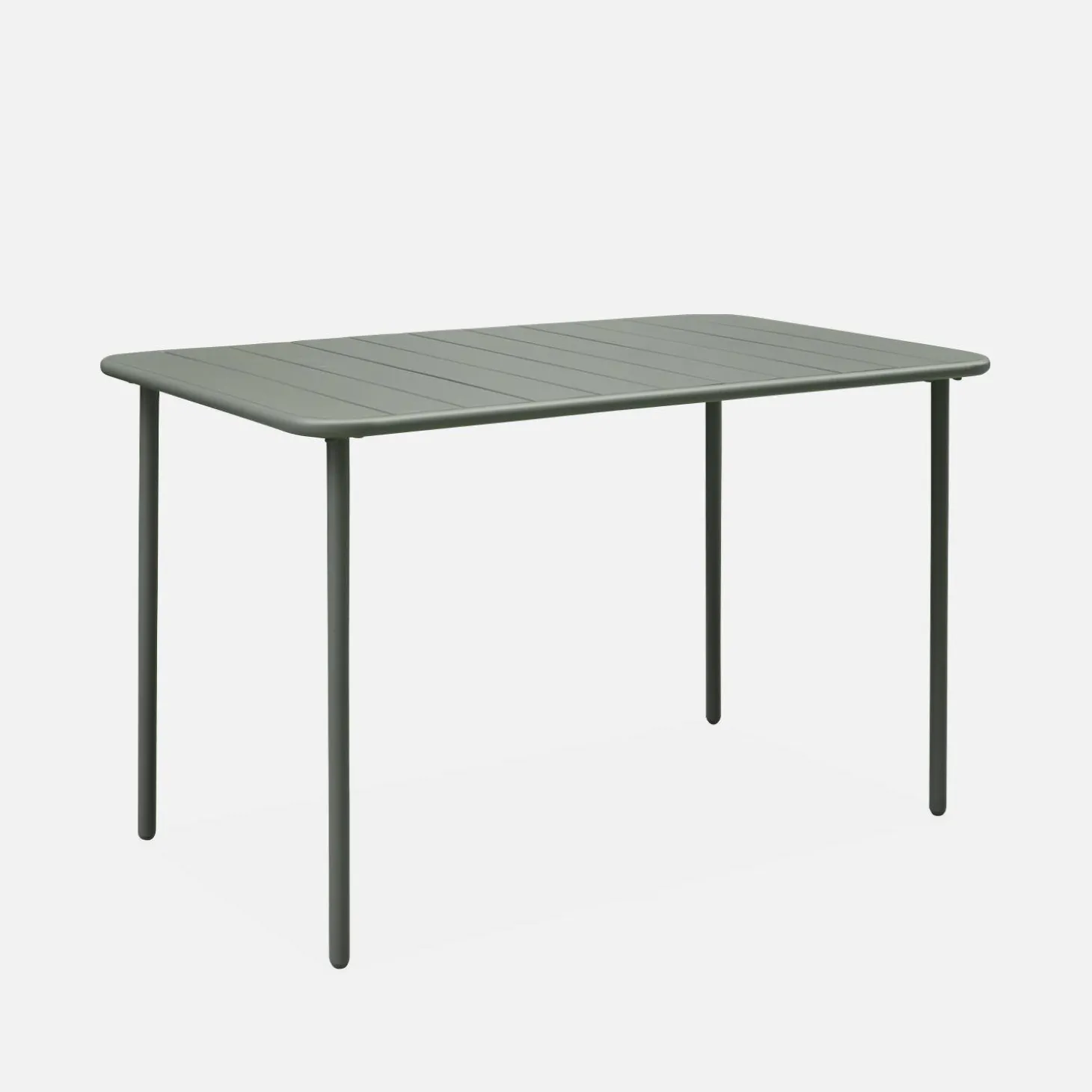 Set mesa de jardín de metal 120cm con 4 sillas