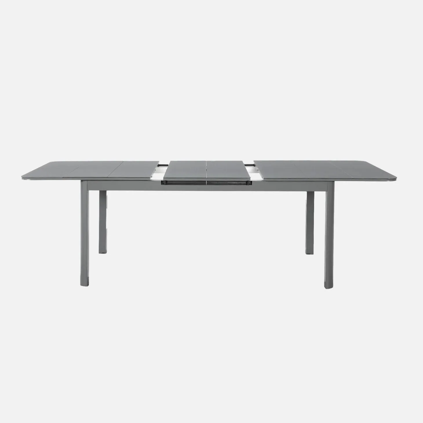 Set mesa de jardín extensible de aluminio de 8 a 10 sillas