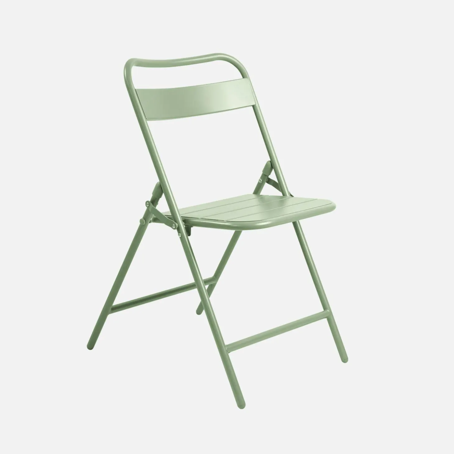 Set mesa de jardín plegable de metal con 6 asientos