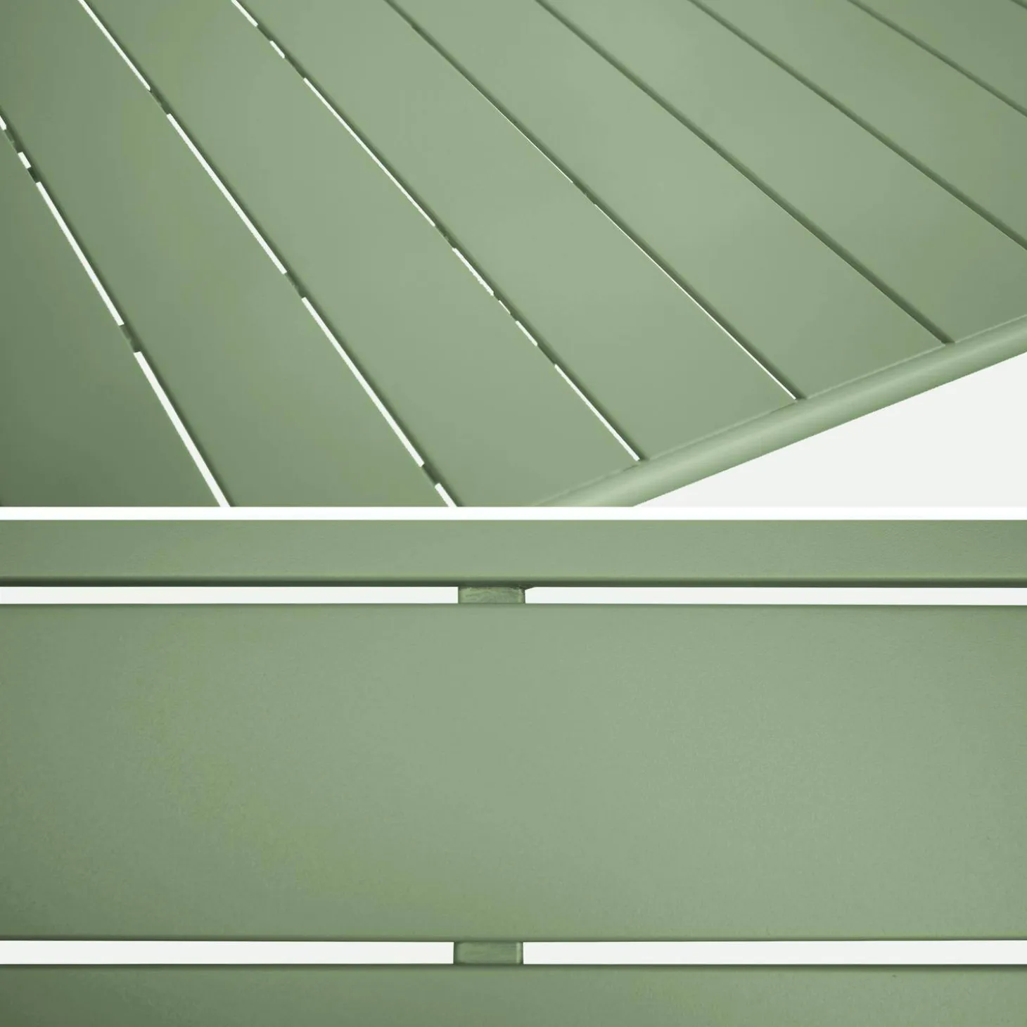 Set mesa de jardín plegable de metal con 6 asientos