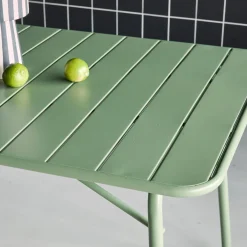 Set mesa de jardín plegable de metal con 6 asientos