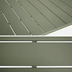 Set mesa de jardín plegable de metal con 6 asientos