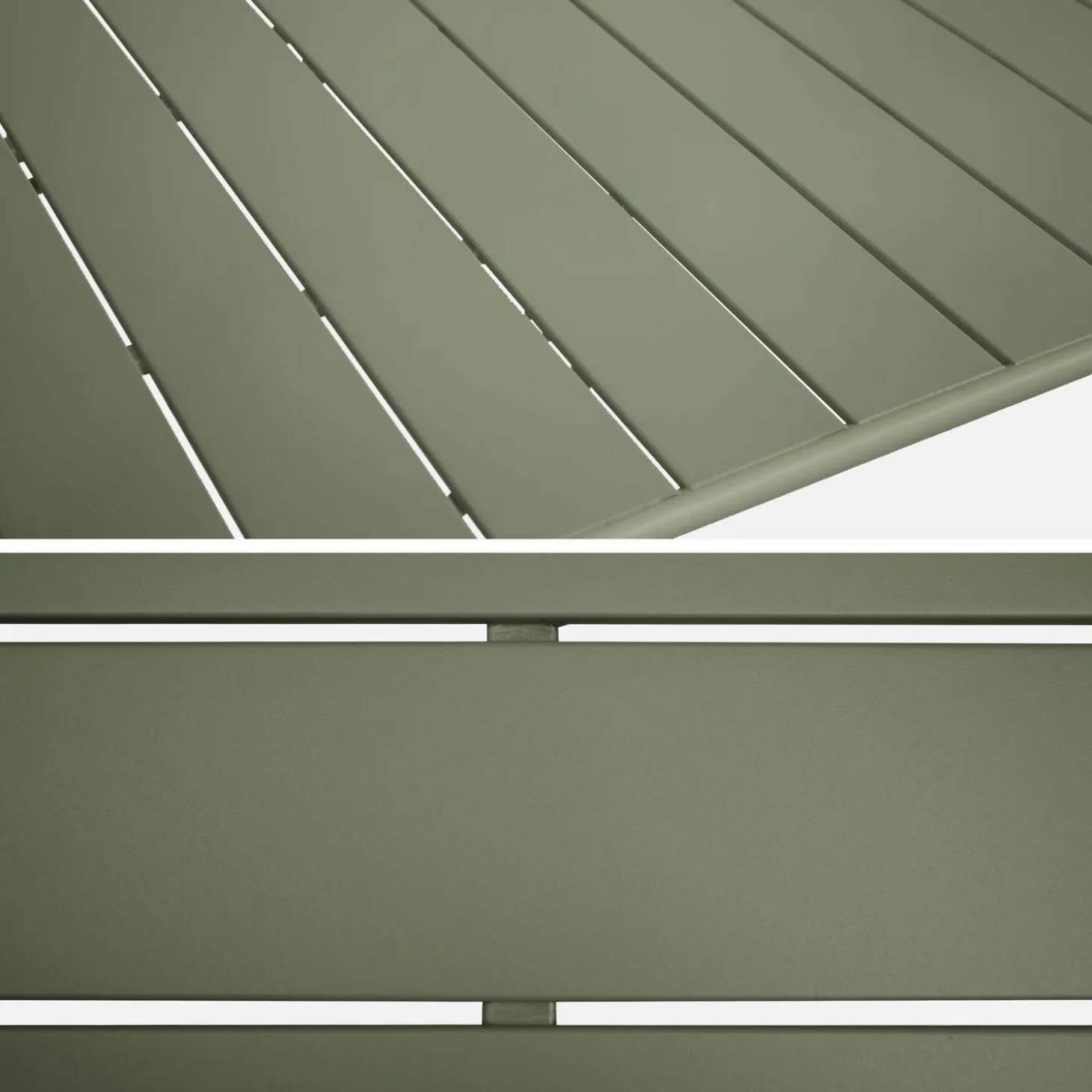 Set mesa de jardín plegable de metal con 6 asientos