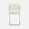 Silla cantilever con rizos texturizados, set de 2