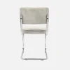 Silla cantilever de pana, set de 2