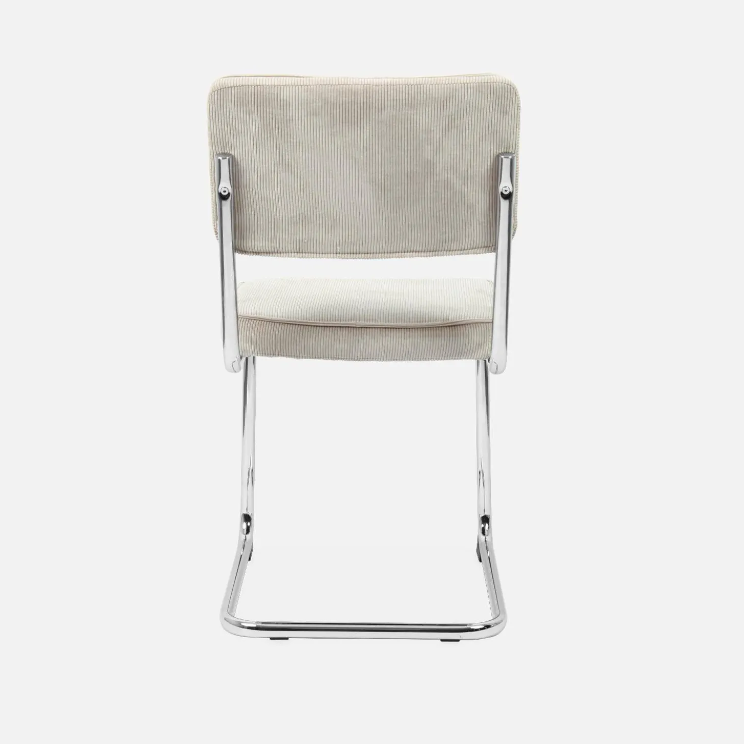 Silla cantilever de pana, set de 2