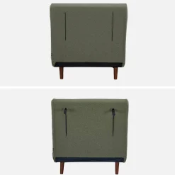 Silla convertible en cama tela base madera