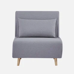 Silla convertible en cama tela base madera