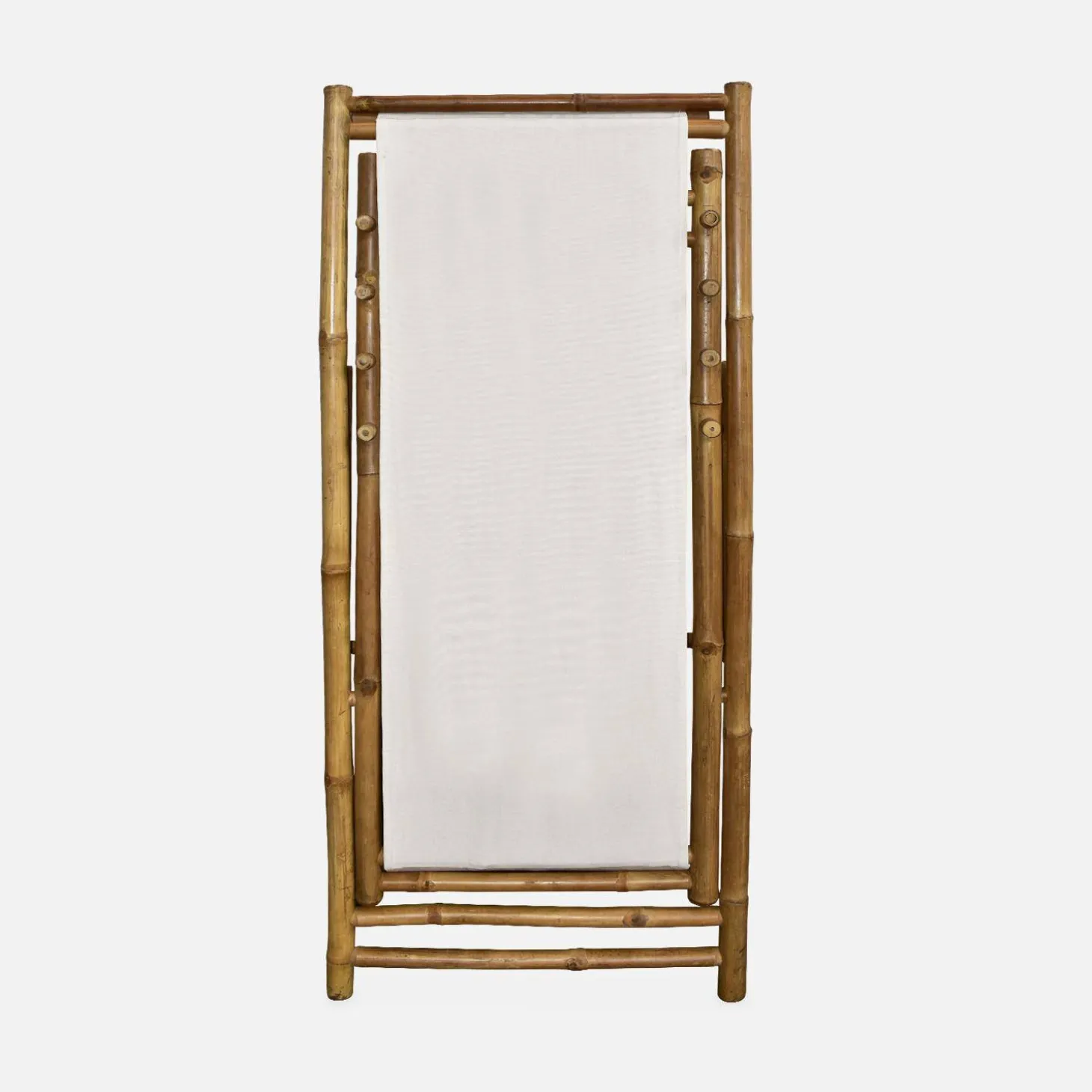 Silla de bambú plegable y multiposicional, set de 2