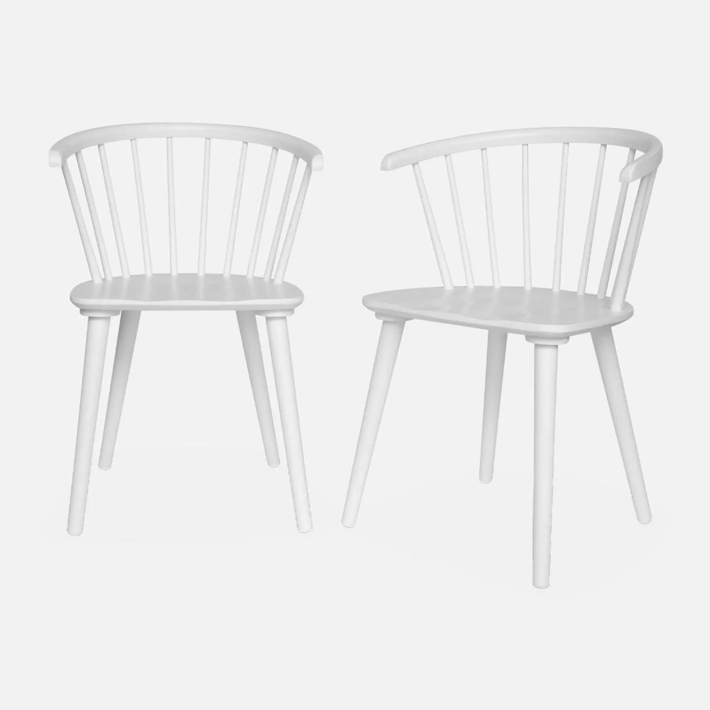 Silla de bar de madera, set de 2