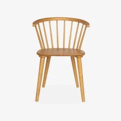 Silla de bar de madera, set de 2