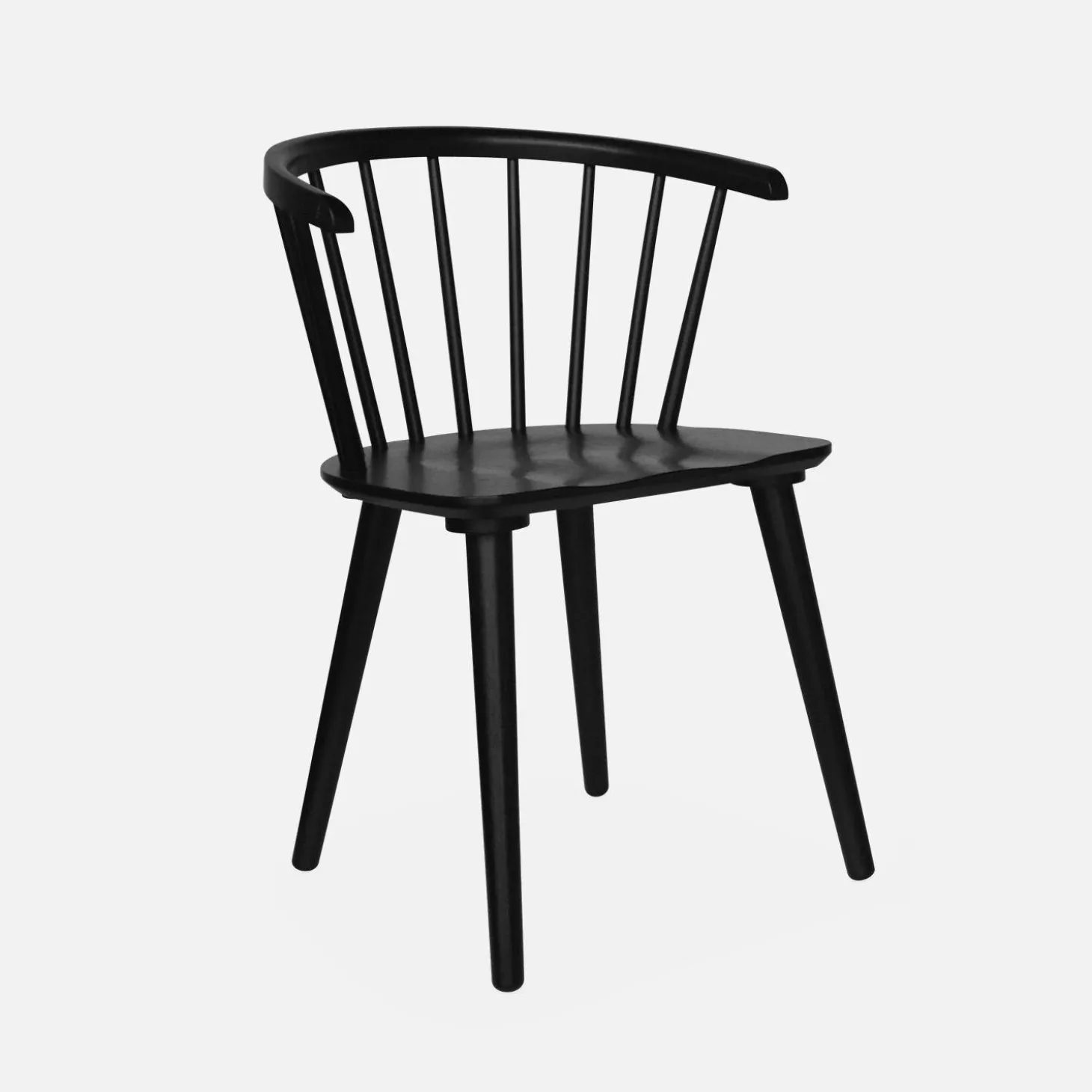 Silla de bar de madera, set de 4