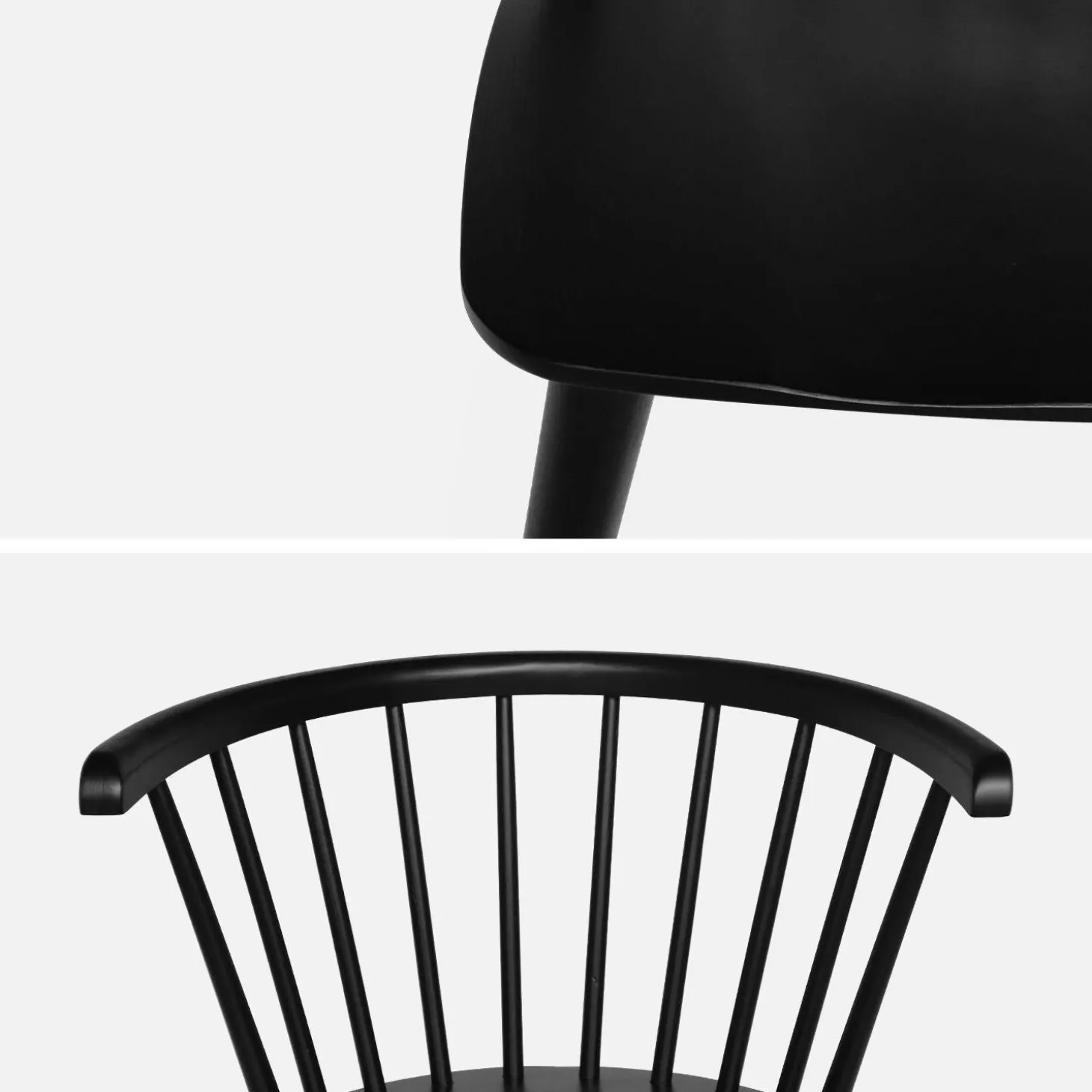 Silla de bar de madera, set de 4