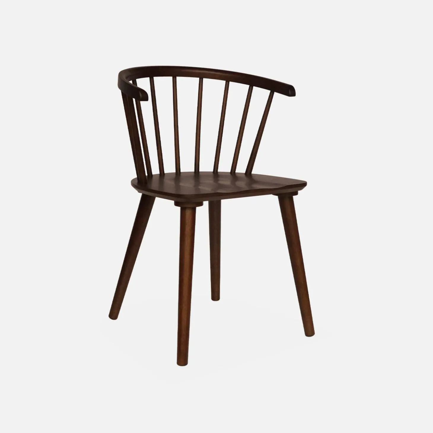 Silla de bar de madera, set de 4
