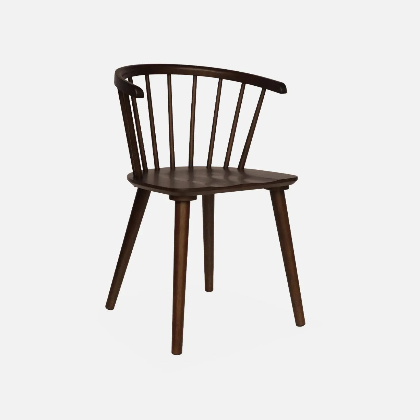Silla de bar de madera, set de 2