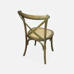 Silla de bistró vintage de madera, set de 2