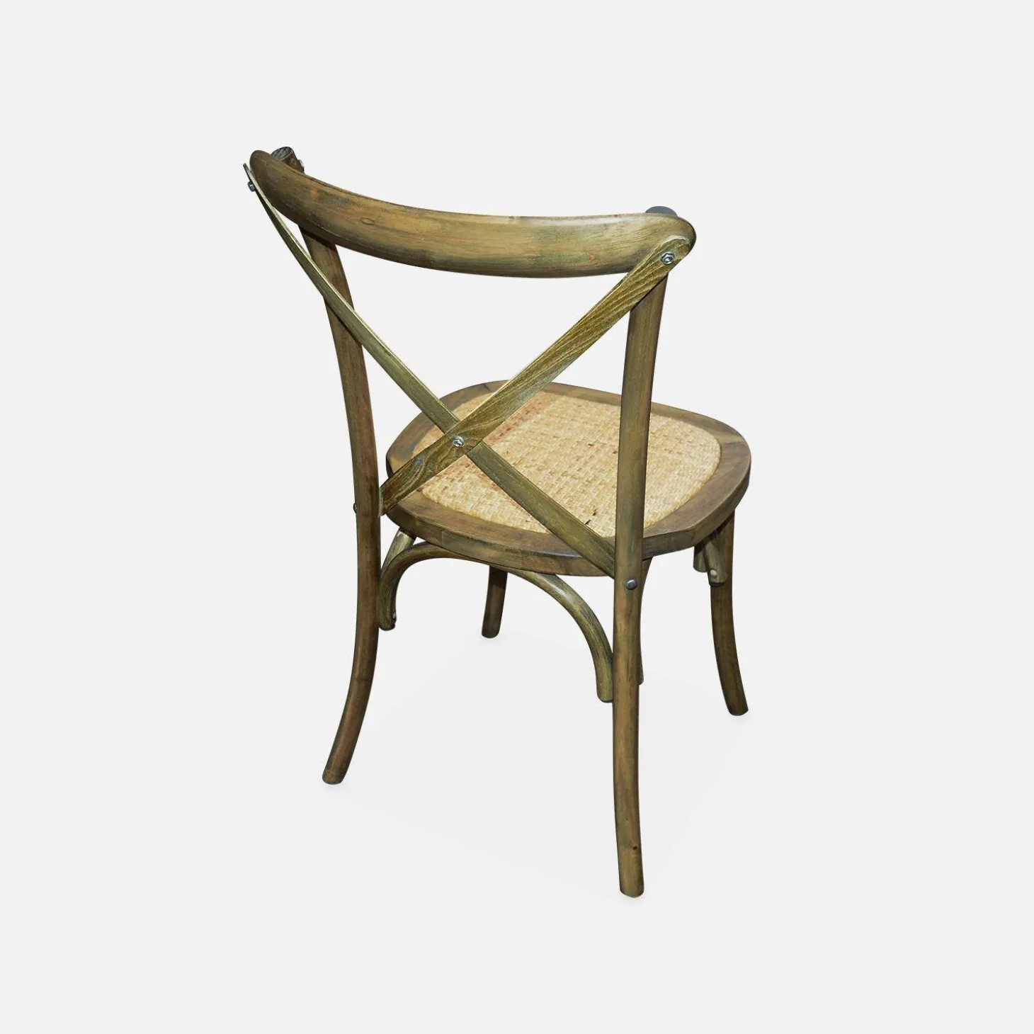 Silla de bistró vintage de madera, set de 2