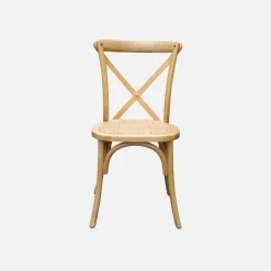Silla de bistró vintage de madera, set de 2