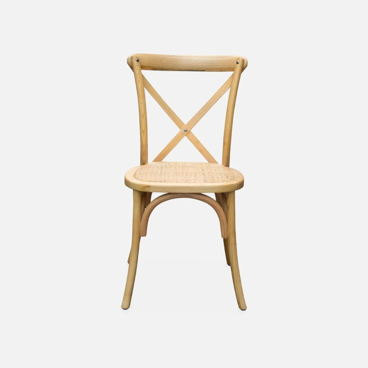 Silla de bistró vintage de madera, set de 2