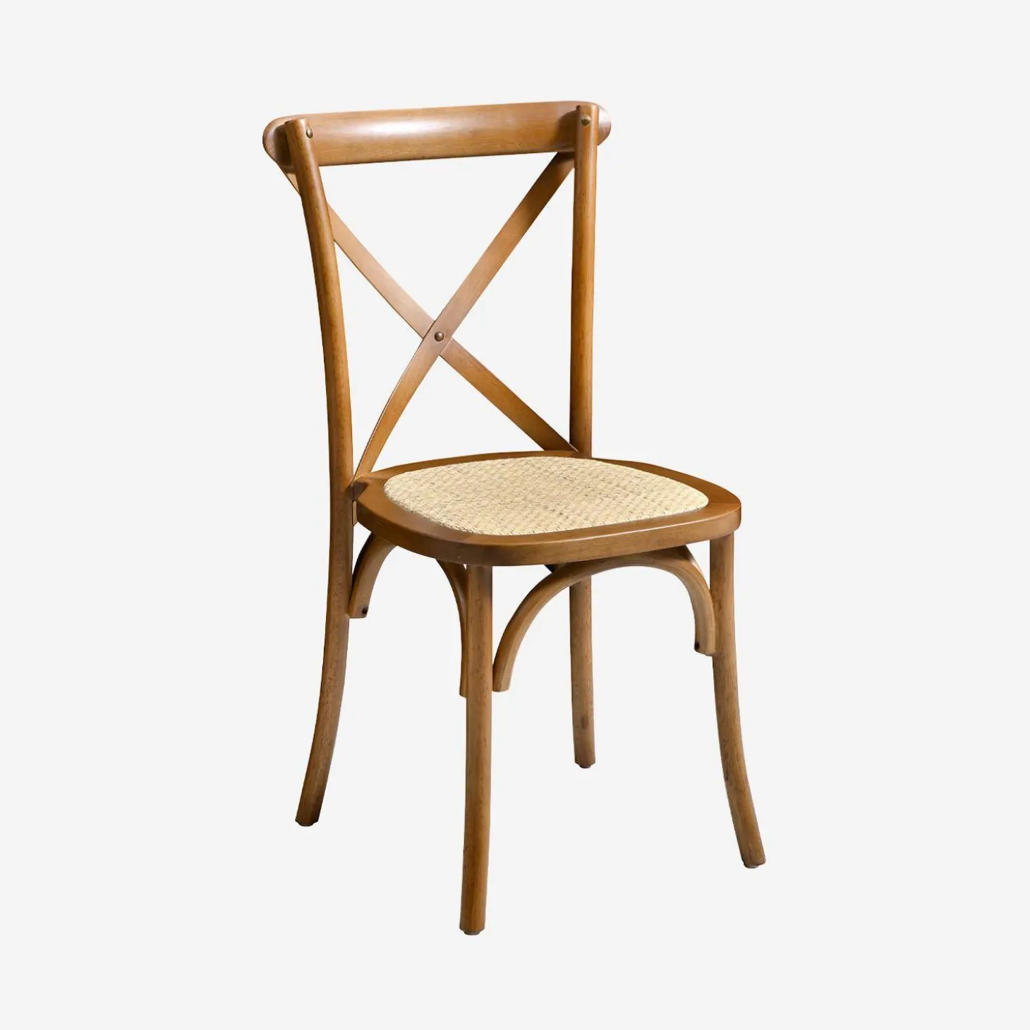 Silla de bistró vintage de madera, set de 2