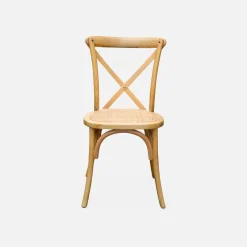 Silla de bistró vintage de madera, set de 4