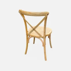 Silla de bistró vintage de madera, set de 4