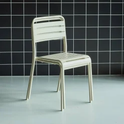 Silla de jardín bistró de acero, set de 2