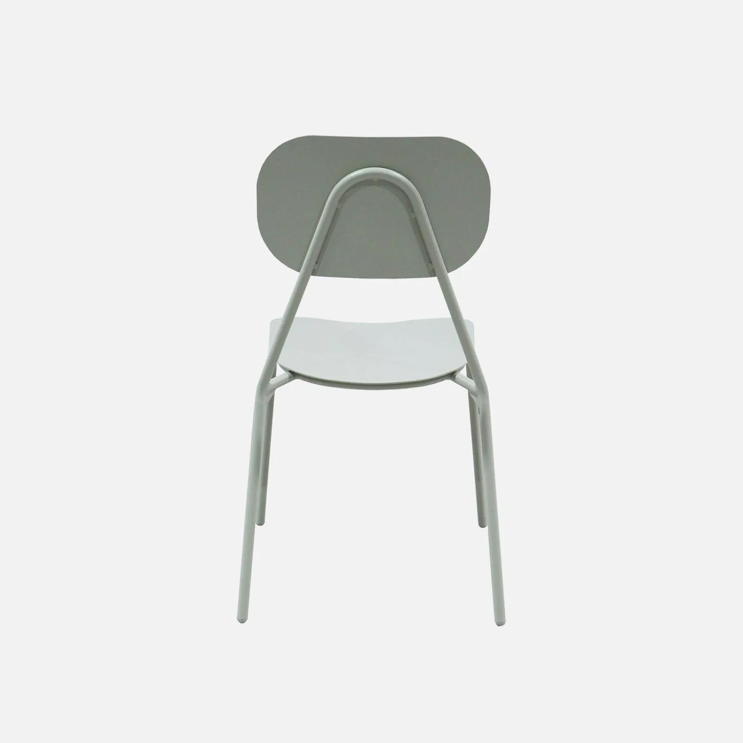 Silla de jardín de aluminio, set de 4
