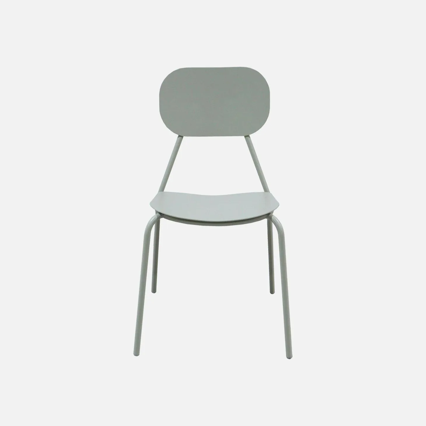 Silla de jardín de aluminio, set de 4