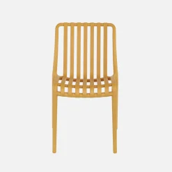 Silla de jardín de plástico, apilable, set de 4