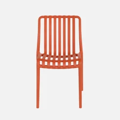 Silla de jardín de plástico, apilable, set de 4