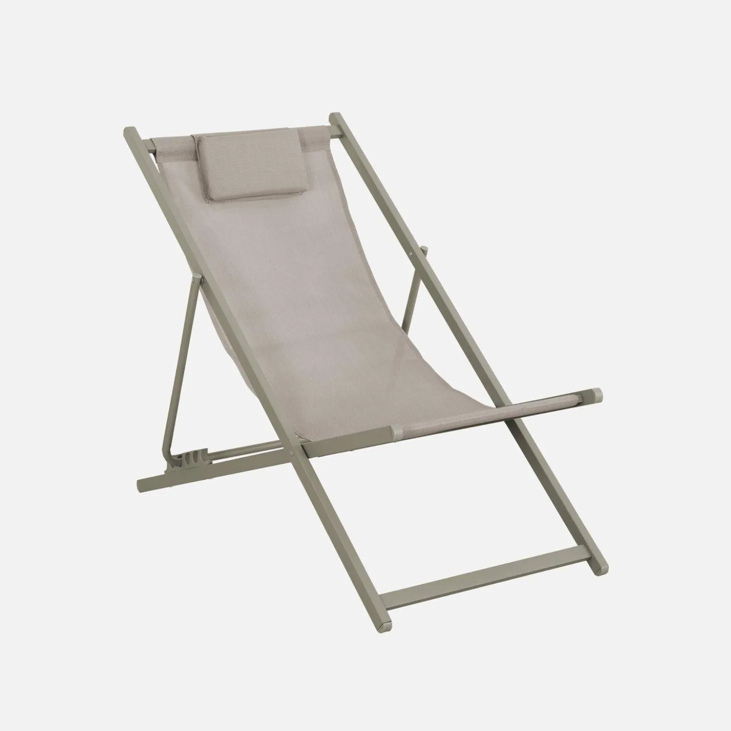 Silla de jardín plegable con cojín, set de 2
