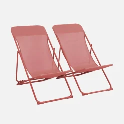 Silla de jardín plegable, set de 2