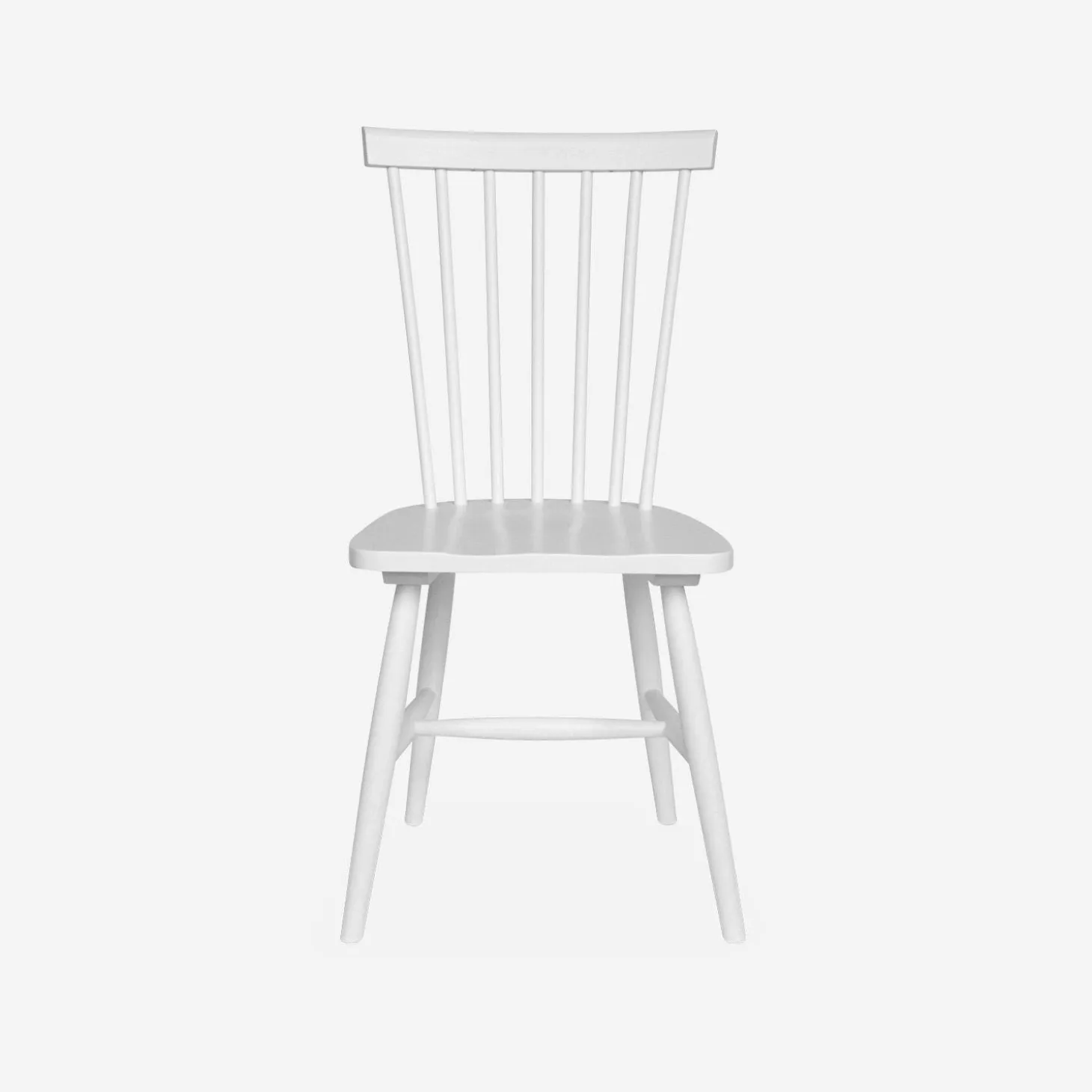Silla de madera de hevea, set de 4