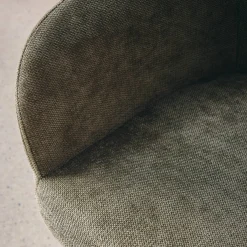 Silla de oficina con ruedas ajustable metal y tela