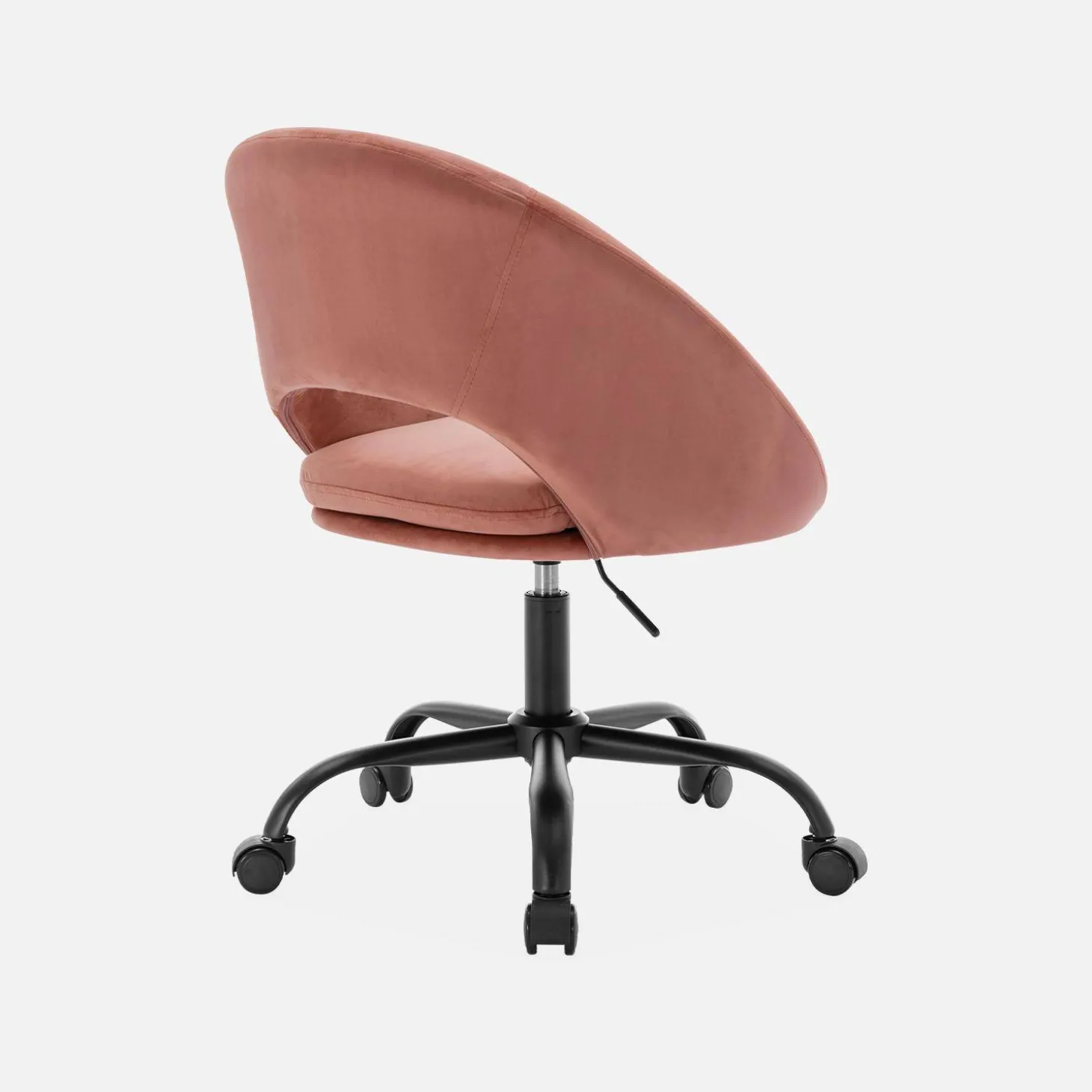 Silla de oficina de terciopelo con ruedas