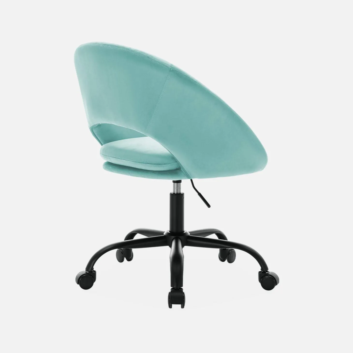 Silla de oficina de terciopelo con ruedas
