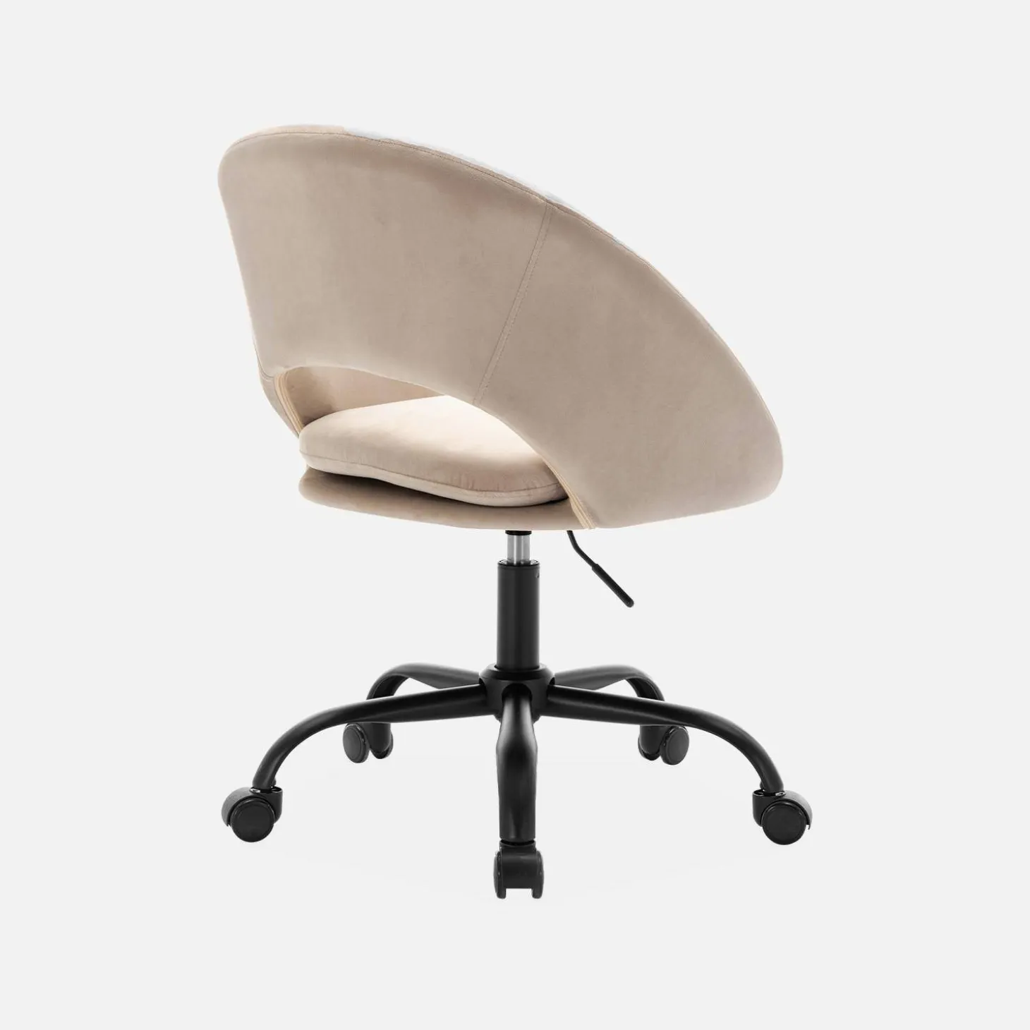 Silla de oficina de terciopelo con ruedas