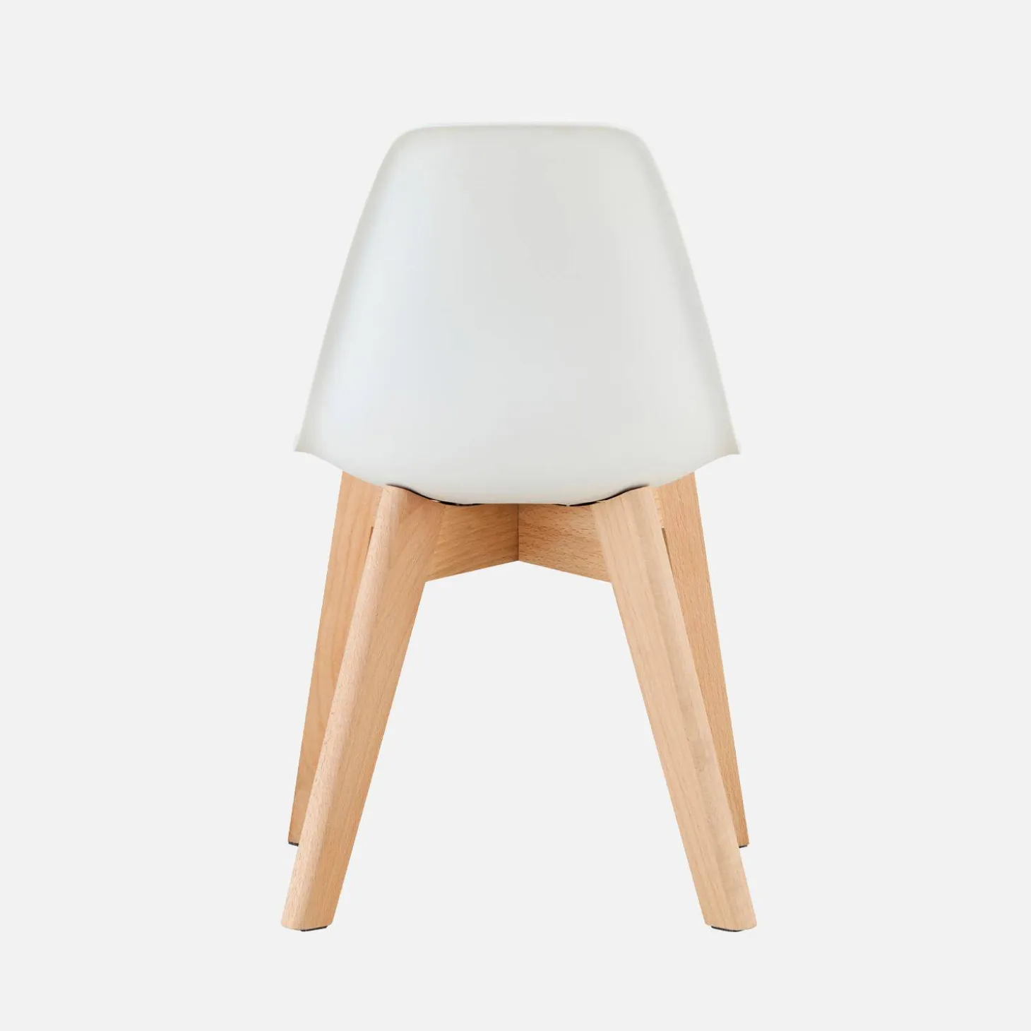 Silla escandinava infantil de madera de haya, set de 2