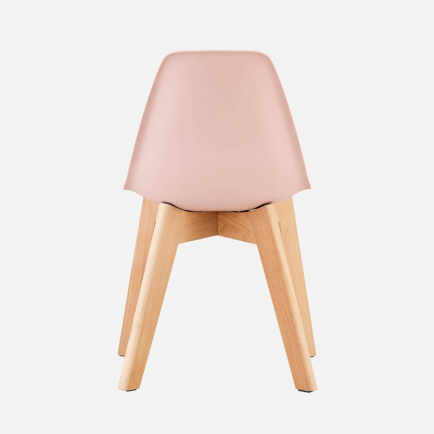 Silla escandinava infantil de madera de haya, set de 2