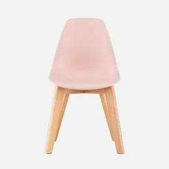 Silla escandinava infantil de madera de haya, set de 2