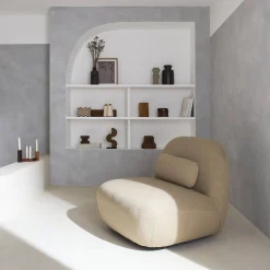 Silla giratoria 360° borreguito texturizada