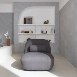 Silla giratoria 360° borreguito texturizada